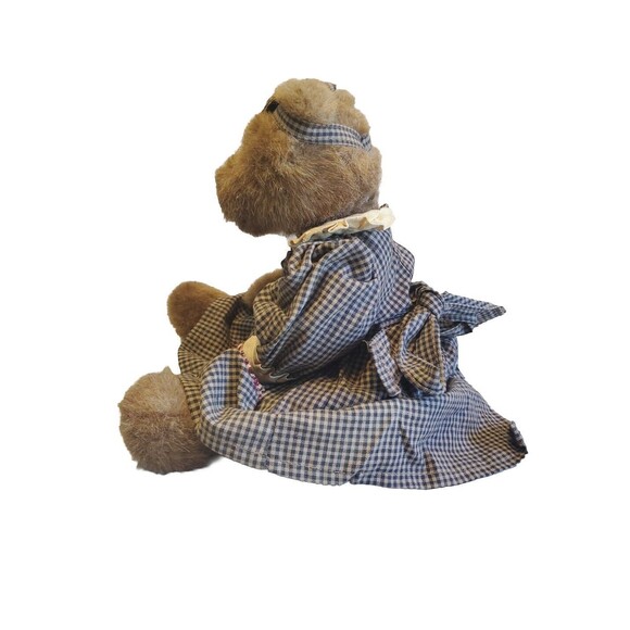 Boyds Bears 14" J.B. Bean Series 1995 "Emma" Bear Brown  Fur Plush Bear - Picture 3 of 14